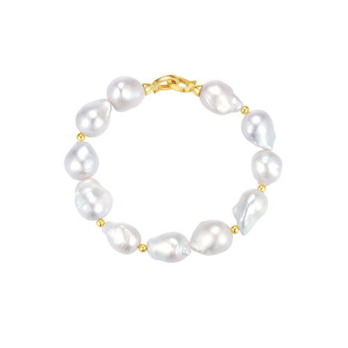 Natural Freshwater Baroque Pearl Bracelet