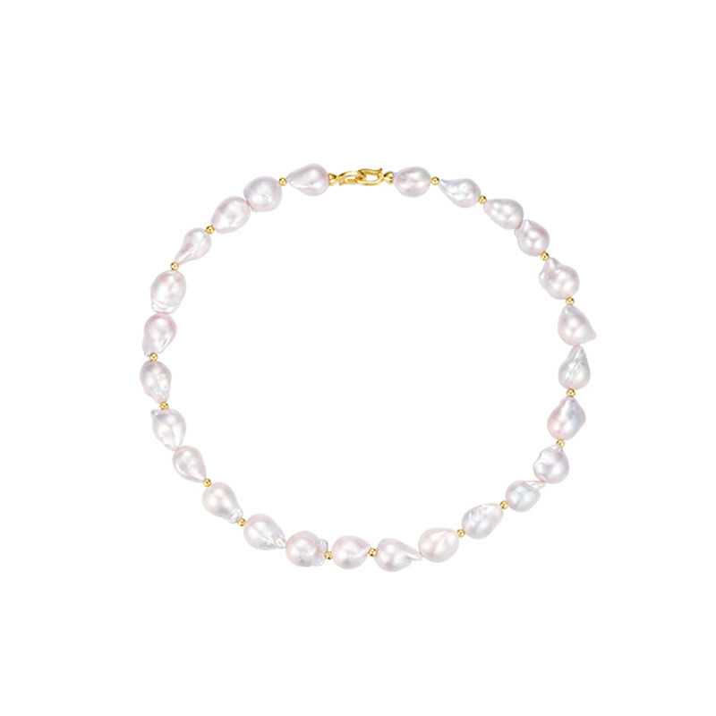Women Baroque Pearl Necklace
