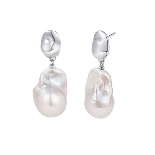 15-19mm Freshwater Baroque Pearl Earrings