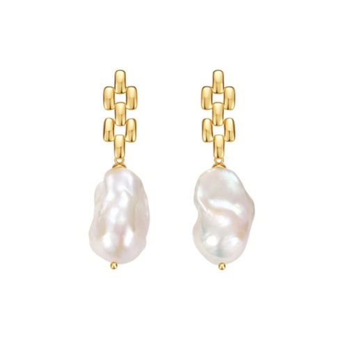 Baroque Pearl Pendant Earrings