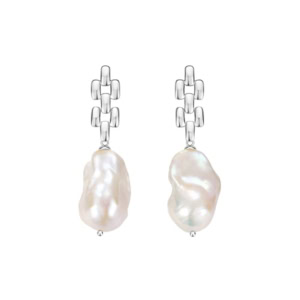 Baroque Pearl Pendant Earrings