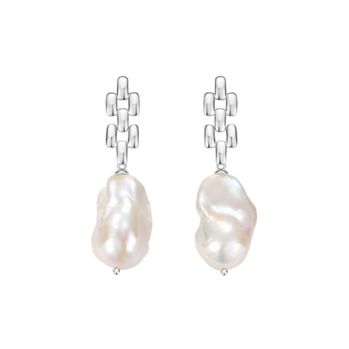 Baroque Pearl Pendant Earrings