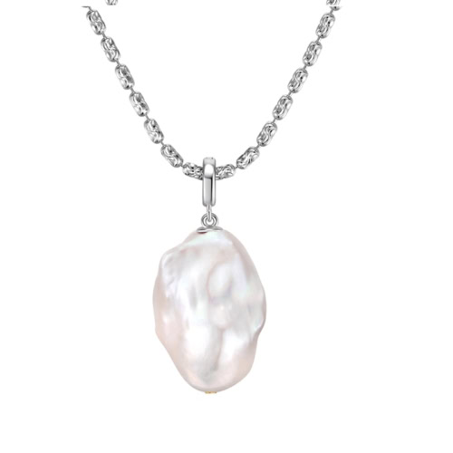 14-17mm Natural Freshwater Baroque Pearl Pendant