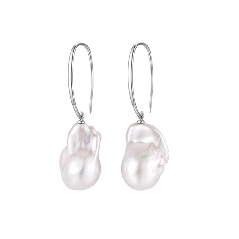 15-19mm Baroque Pearl Hanging Earrings